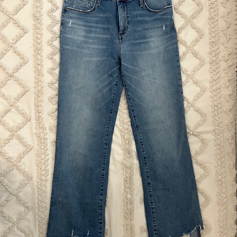 Whetherly Denim Flare Jeans in Blue